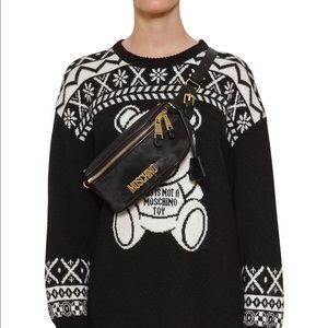 MOSCHINO LOGO NYLON BELT BAG